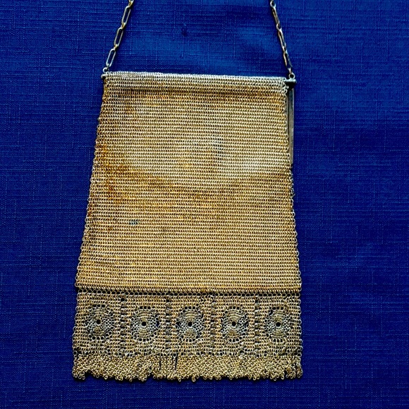 Vintage Monogrammed Mesh Evening Purse - Picture 5 of 5
